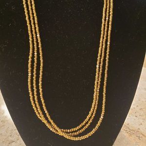 Silpada Bronze Metallic Glass/SS Beads Necklace